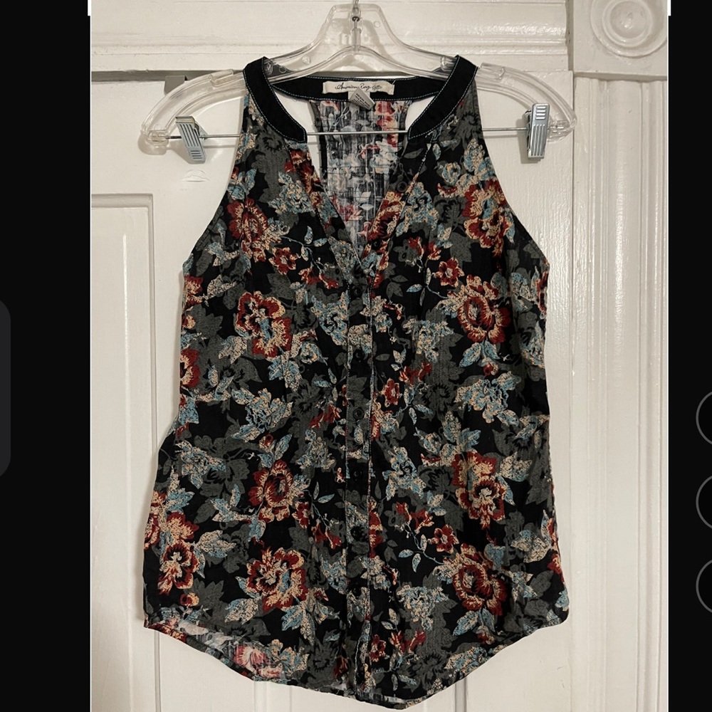 AMERICAN RAG BUTTON UP TANK~NWT